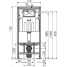 Набор инсталляции для унитаза ALCAPLAST SET AM101/1120-3:1 с белой кнопкой AM101_1120_3_1_RU_M70_0001