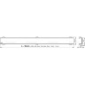 Водоотводящий желоб ALCAPLAST APZ1006S-1150 PROFESSIONAL с порогами для цельной решетки, вертикальный слив